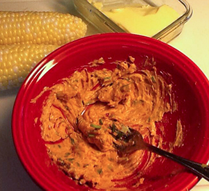 spiced butter in a bowl